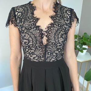 Black lace dress